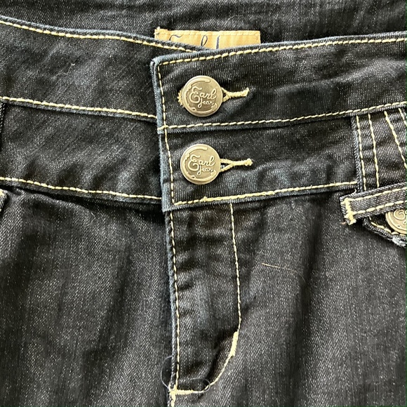 Earl Jeans Sailor Style Dark Denim Jeans Size 14 - Picture 4 of 6